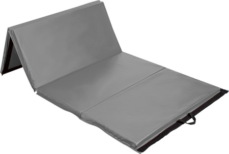 Materac gimnastyczny składany HMS Premium MGS01 2400x1200 mm szary