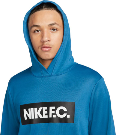Bluza męska Nike NK DF FC Libero Hoodie niebieska DC9075 407