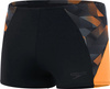 Męskie kąpielówki Speedo Eco End  Spl Jam Am black/papaya punch/usa charcoal rozmiar 30
