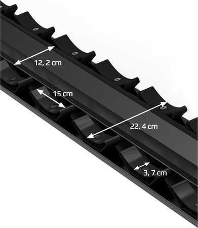 STR48 STOJAK NA HANTLE DWURZĘDOWY 6 PAR COMMERCIAL HMS