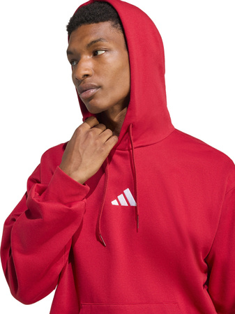 Bluza męska adidas Essentials Feelcozy Hoodie czerwona KC0907