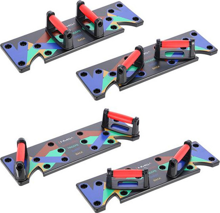 Poręcze podpórki uchwyty deska do pompek czerwone HMS pu10 wielofunkcyjna