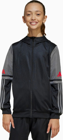Bluza dla dzieci adidas Squadra 25 Hoodie czarno-szara JD6087