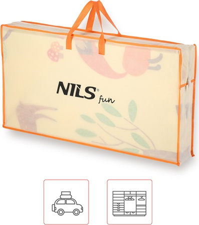 Mata dziecięca składana Nils Fun Forest rozmiar 190 x 150 cm