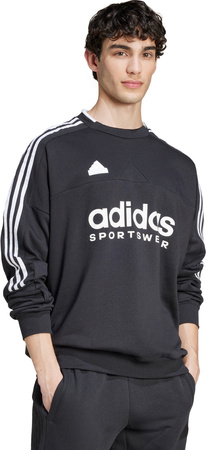Bluza męska adidas House of Tiro Fleece czarno-biała IW0172
