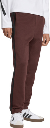 Spodnie męskie adidas Essentials 3-Stripes Fleece brązowe JX0713