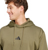 Bluza męska adidas Essentials Feelcozy Fleece oliwkowa JE3799
