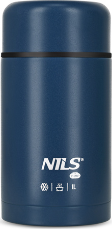 Termos obiadowy turystyczny ze stali nierdzewnej Nils Camp NC3802 niebieski 1000 ml 