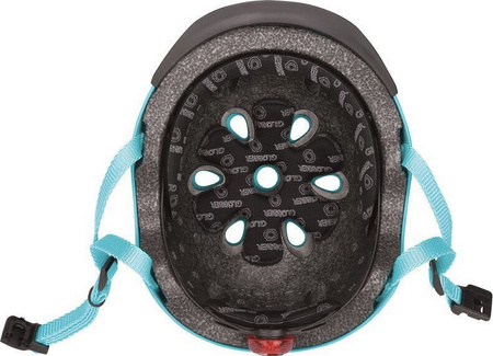Kask na rower rolki hulajnogę deskorolkę dziecięcy Globber Elite Lights 507-105 niebieski - buddy