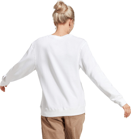 Bluza damska adidas Essentials Linear French Terry biała IC6879