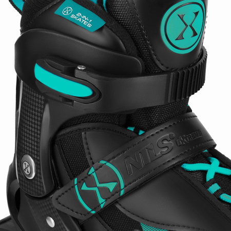 Łyżworolki 2w1 łyżwy rolki Enzo z wymienną płozą hokejową Nils Extreme NH382 rozmiar 36-39