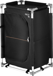 Szafka turystyczna kempingowa Nils Camp NC3031 składana czarna 67x43x34cm
