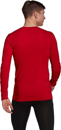 Koszulka męska adidas Compression Long Sleeve Tee czerwona GU7336
