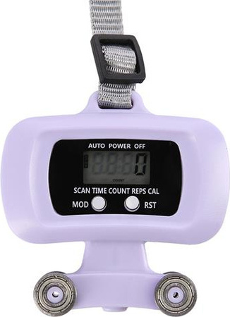 Hula hop z magnesami obciążnikiem licznikiem fioletowy HMS HHM14