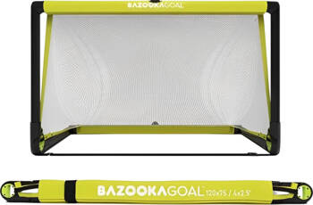 Bramka do piłki nożnej Bazooka 120x75 żółta 06203