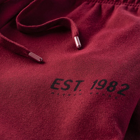 Męskie spodnie dresowe joggery Magnum Liben bordowe rozmiar XXL