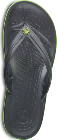 Klapki Crocs Crocband Flip grafitowo-zielone 11033 0A1