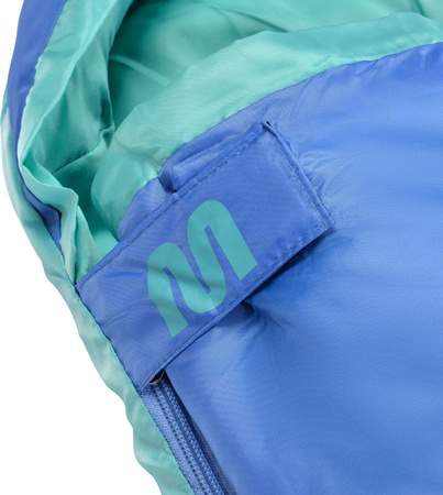 Śpiwór turystyczny mumia Meteor Mimpi niebiesko-miętowy 16940