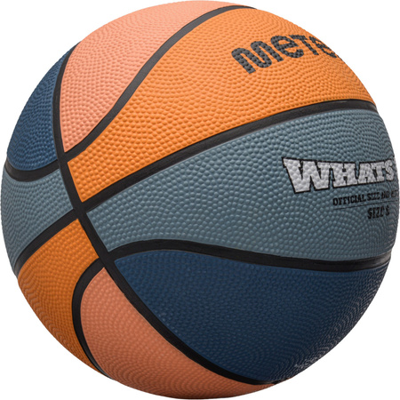 Piłka do koszykówki koszykowa Meteor What's Up morski-pomarańczowa 16798