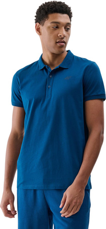 Koszulka męska polo 4F M367 niebieska 4FWMM00TPTSM367 46S