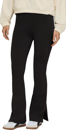 Legginsy damskie Puma Ess High-Waist Flared czarne 688156 01