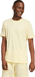 Koszulka męska adidas Essentials Single Jersey Embroidered Small Logo żółta IX0121