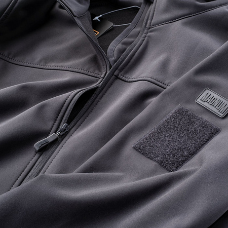 Męska kurtka softshell turystyczna oddychająca Magnum Deer szary rozmiar XL