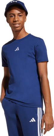 Koszulka dla dzieci adidas Essentials Tee 160 granatowa JY0613