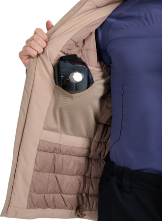 Kurtka narciarska męska 4F M0787 beżowa 4FWAW25TTJAM0787 83S