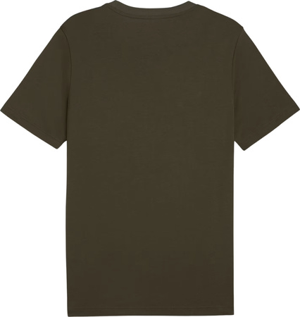 Koszulka męska Puma Ess 2 Color Small No. 1 Logo Tee oliwkowa 684717 70