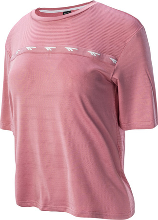 Damska koszulka z krótkim rękawem Hi-tec Lady Elsu różowa rozmiar XL