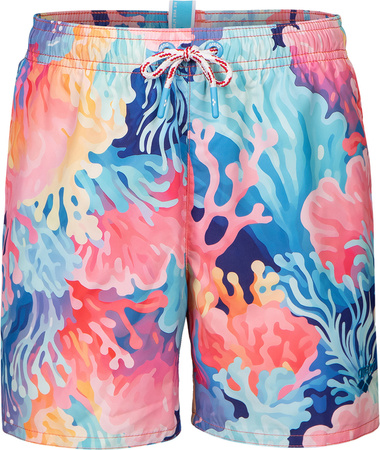 Dziecięce Szorty Boy's Arena Water Prints Beach Boxer Ao  racing red/bright white rozmiar 8-9