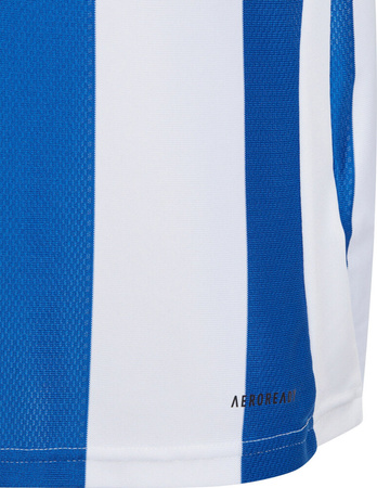 Koszulka dla dzieci adidas Striped 24 biało-niebieska IW2134