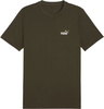Koszulka męska Puma Ess 2 Color Small No. 1 Logo Tee oliwkowa 684717 70