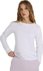Koszulka damska 4F longsleeve F431 biała 4FWMM00TLONF431 10S