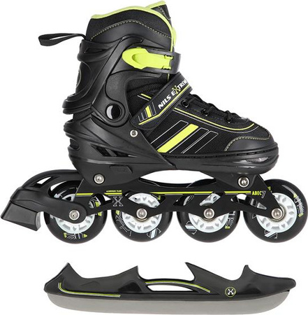 2w1 Łyżworolki z wymienną płozą hokejową Nils Extreme rozmiar L (39-43)