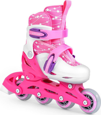 Zestaw wrotki rolki 2w1 wrotko-rolki kask ochraniacze plecak świecące koła LED Combo