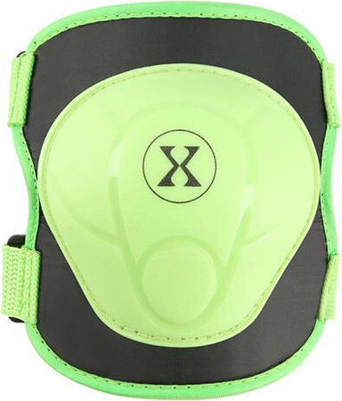 Zestaw ochraniaczy kolana łokcie nadgarstki na rolki deskorolkę hulajnogę Nils Extreme H704 zielony rozmiar L