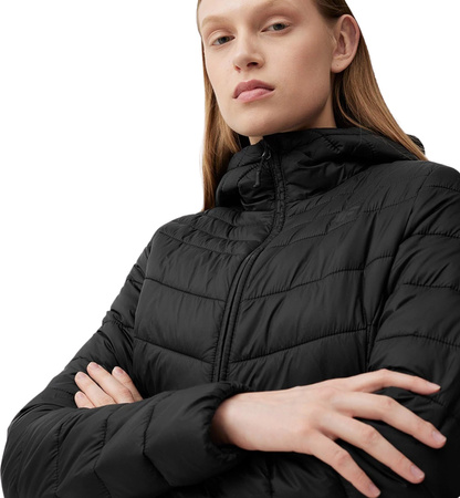 Kurtka damska puchowa 4F F095 czarna 4FSS23TDJAF095 20S