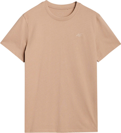 Koszulka męska 4F M2074 beżowa 4FWSS25TTSHM2074 83S