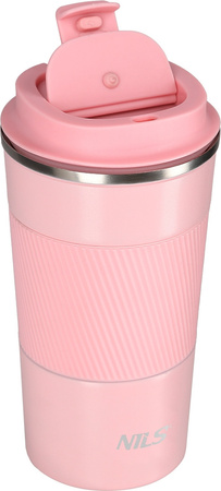 Kubek termiczny turystyczny termos Nils Camp NCC09 różowy 510 ml