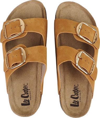 Klapki damskie Lee Cooper jasnobrązowe LCW-25-35-3485LA