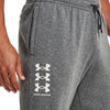 Spodnie męskie Under Armour Rival Fleece 3Logo Jogger ciemnoszare 1357131 012