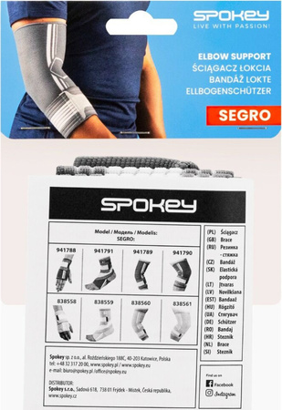 Ściągacz łokcia Spokey Segro Pro szary 941789