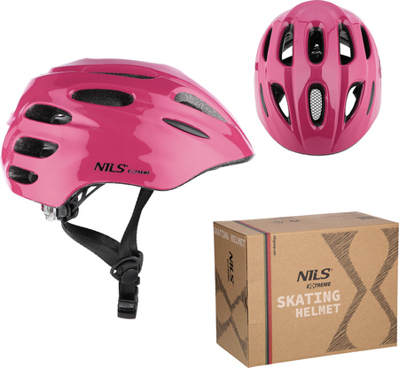 Kask rowerowy na rolki deskorolkę Nils Extreme MTW01 Led rozmiar XS (44-48 cm) zielony