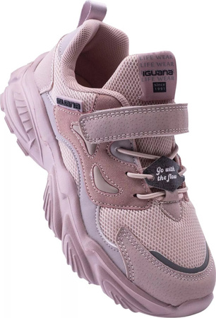 Dziecięce buty sneakersy Iguana Bonsi JRG pudrowy róż rozmiar 35