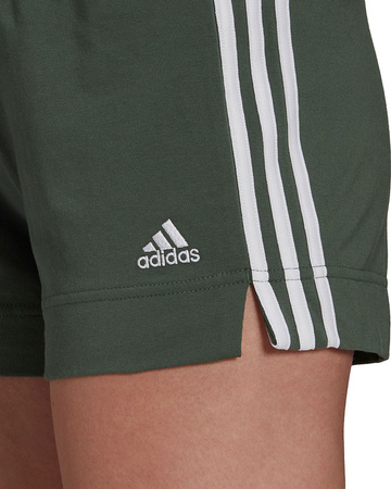 Spodenki damskie adidas Essentials Slim Shorts khaki GM5525