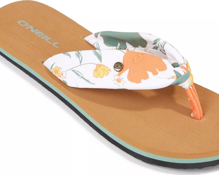 Damskie japonki O'neill DITSY SUN BLOOM™ SANDALS white bluemchen rozmiar 37