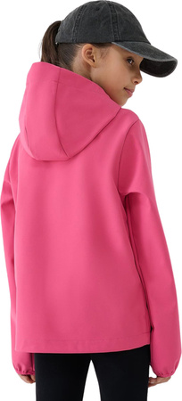 Kurtka dla dziewczynki softshell 4F F305 różowa 4FJWSS25TSOFF305 54S