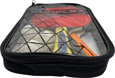 Pokrowiec na rakietki do tenisa stołowego ping ponga Sunflex Double 20474